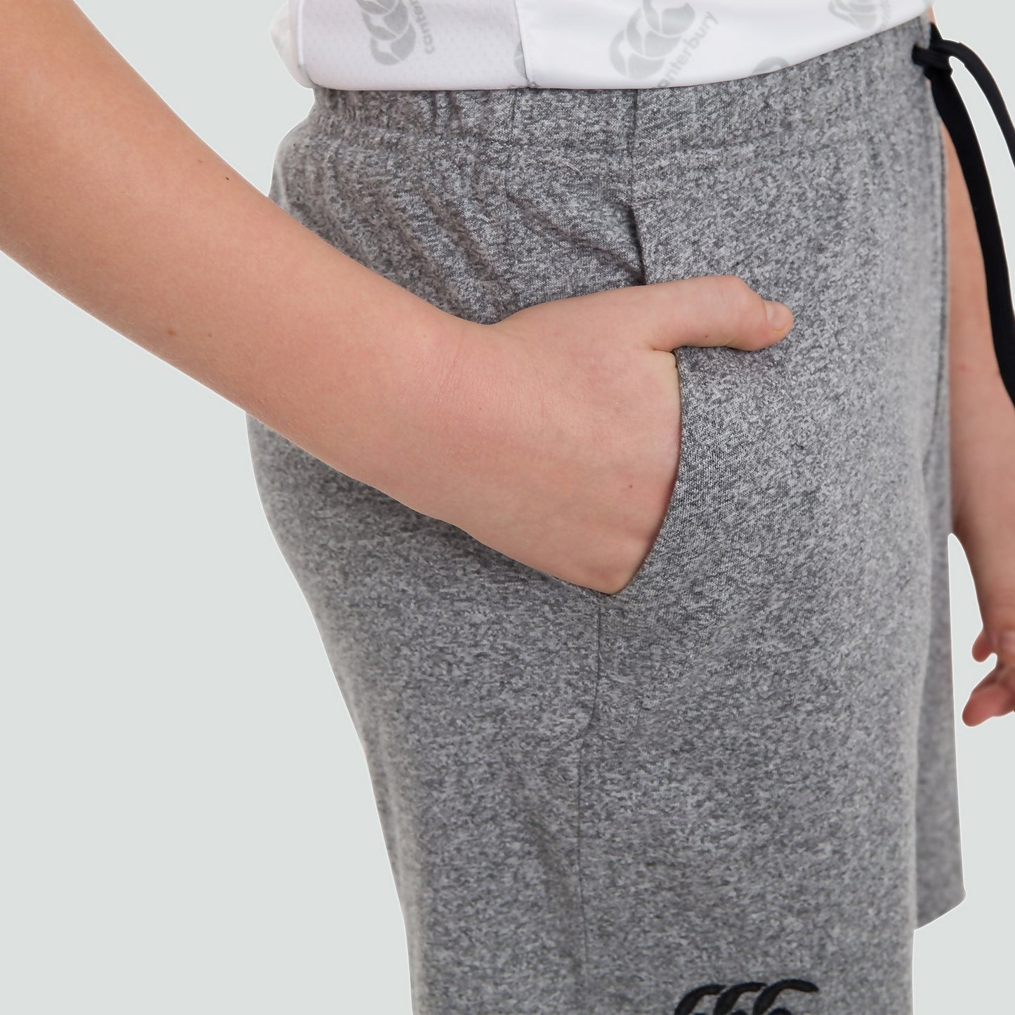 JUNIOR CANTERBURY UNISEX COTTON SHORTS GREY