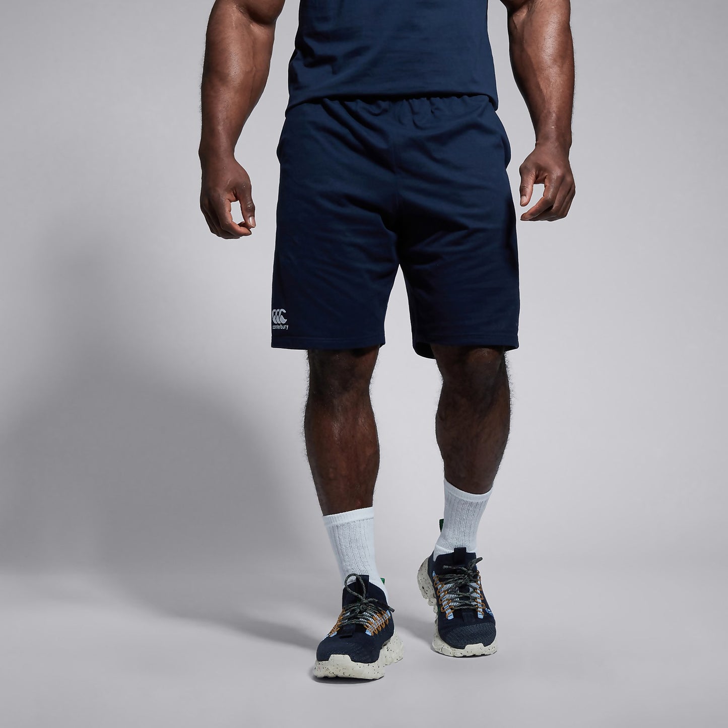 MENS CANTERBURY COTTON SHORTS NAVY
