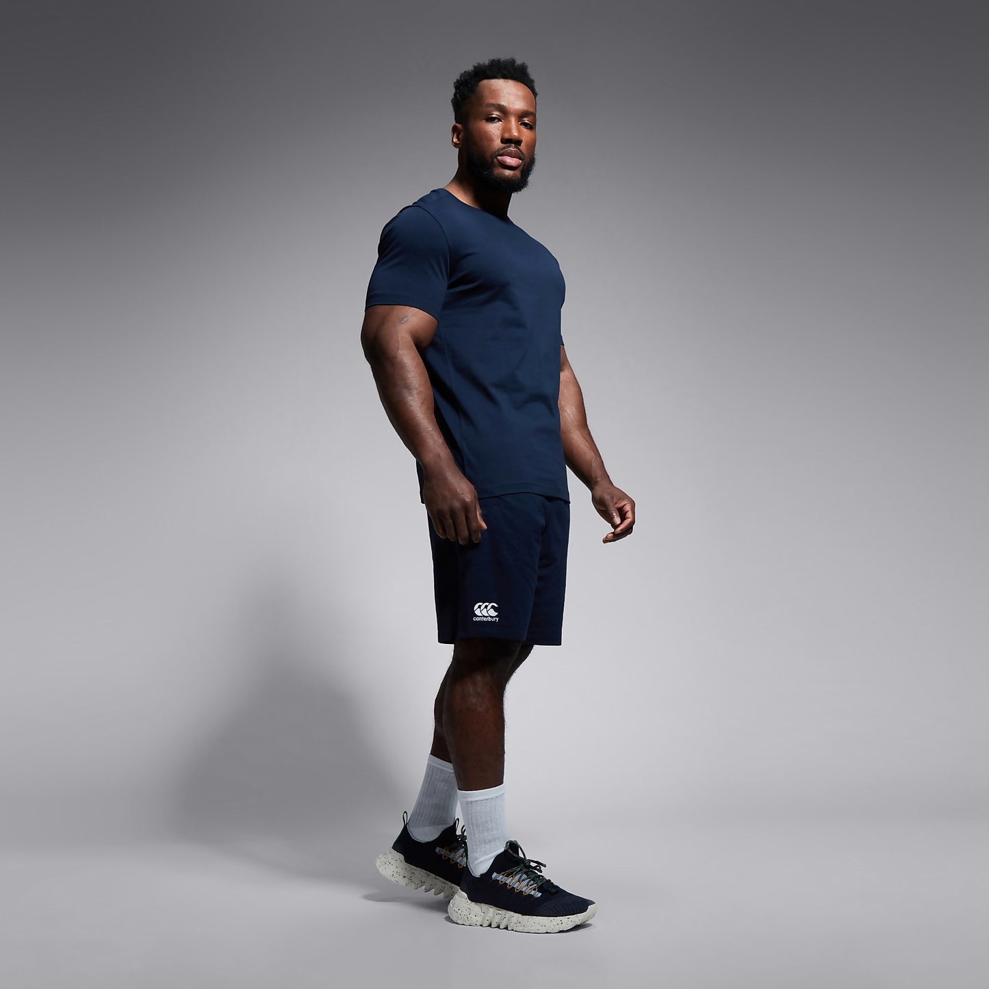MENS CANTERBURY COTTON SHORTS NAVY