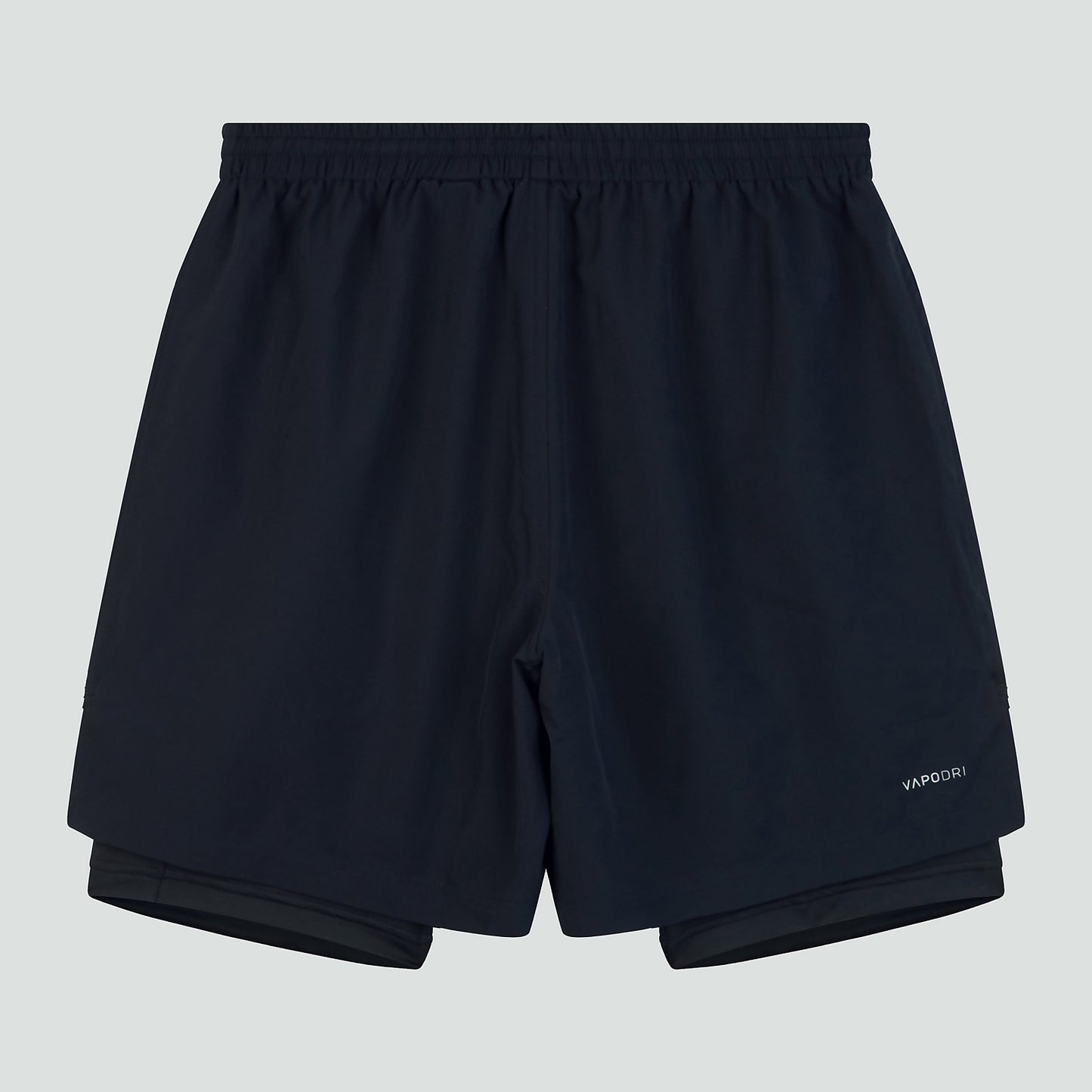 MENS CANTERBURY VAPODRI 2 IN 1 SHORT BLACK/GREY