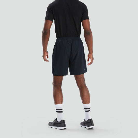 MENS CANTERBURY VAPODRI 2 IN 1 SHORT BLACK/GREY