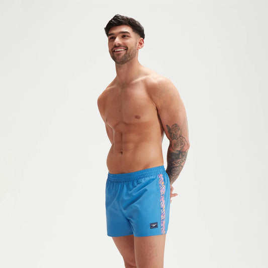 Men's Retro 13" Swim Shorts Blue
