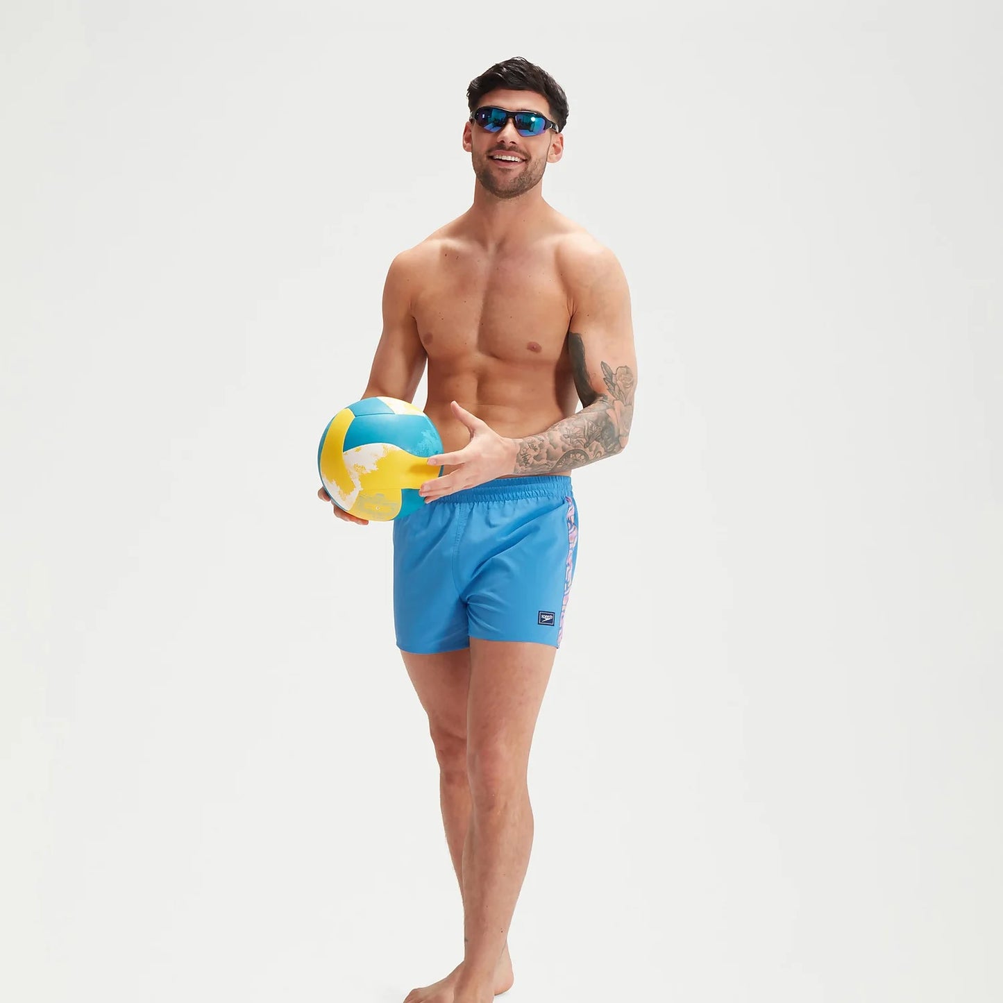 Men's Retro 13" Swim Shorts Blue