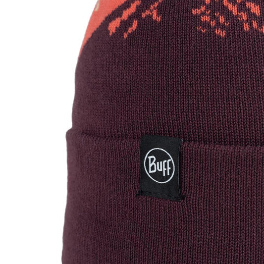 Tatik Burgundy - Knitted Beanie - BUFF