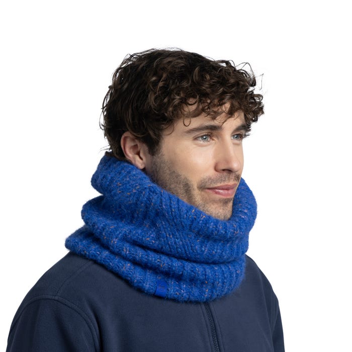 Eyla Royal Blue - Knitted & Polar Neck Warmer - BUFF