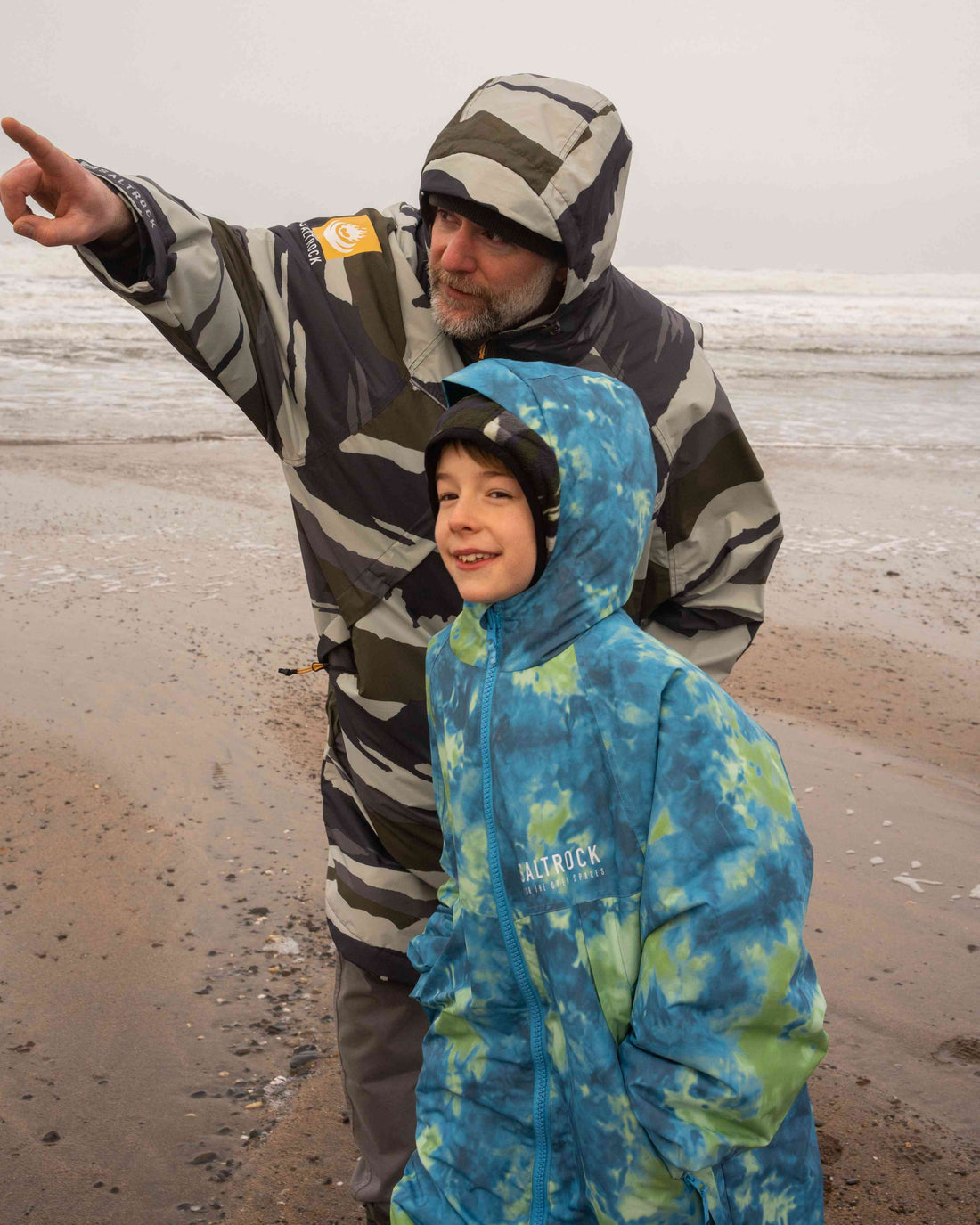 Recycled Kids Changing Robe - Green/Blue - FADER