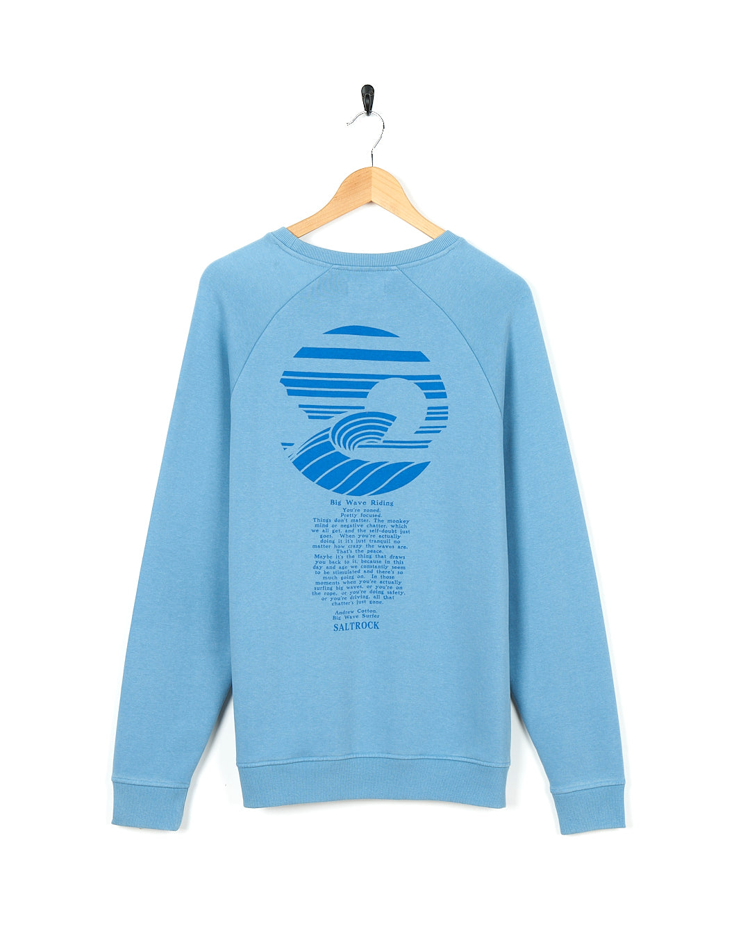 Atlantic - Mens Crew Sweat - Light Blue
