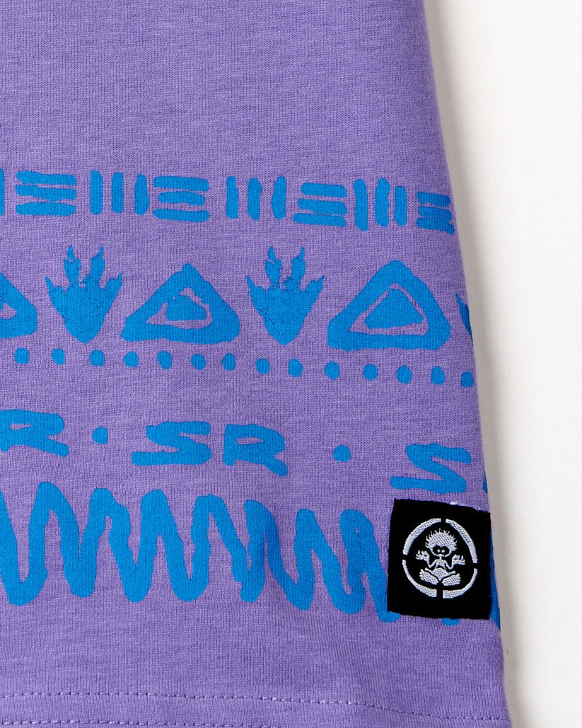 Back in the Day - Boys Short Sleeve T-Shirt - Purple