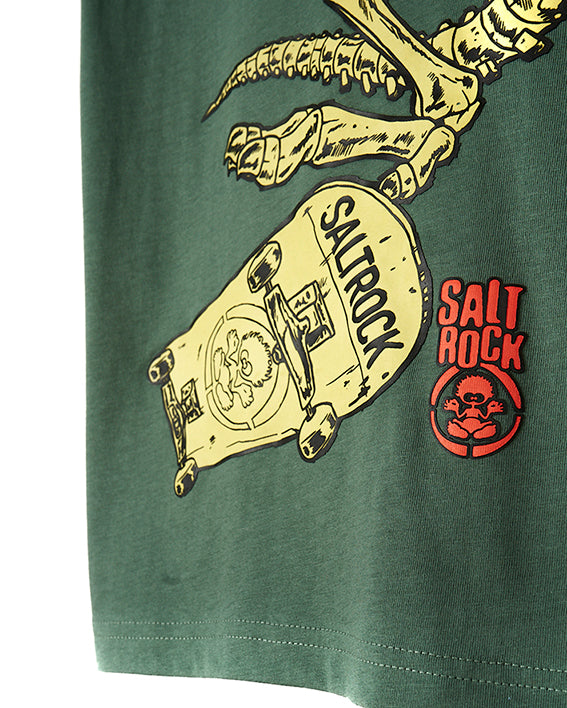 Dinosk8 - Kids Short Sleeve T-Shirt - Green