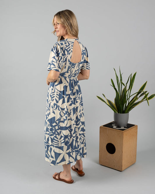 Bay Balance - Womens Midi Dress - Blue