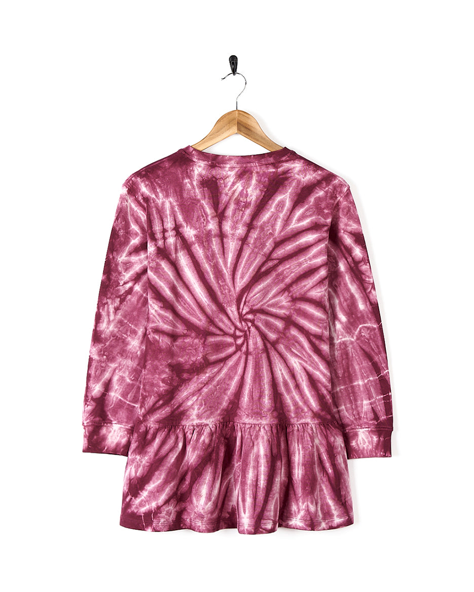 Effie - Kids Tie Dye Sweatdress - Pink