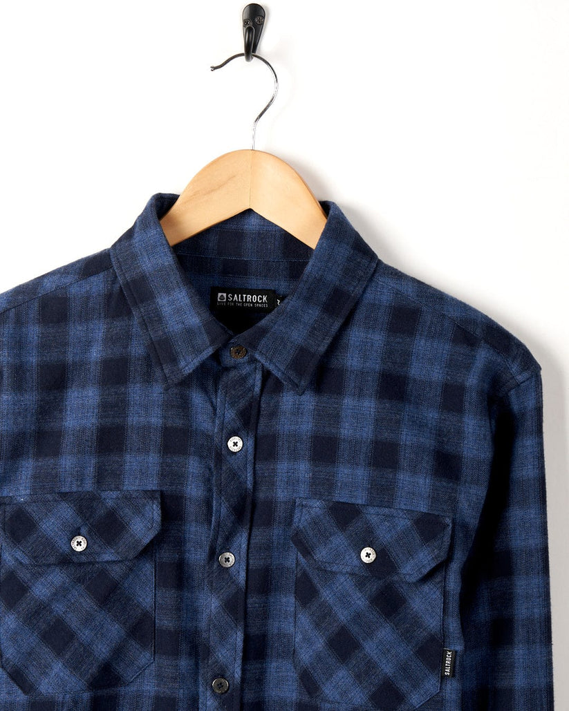 Farrow - Mens Long Sleeve Shirt - Blue
