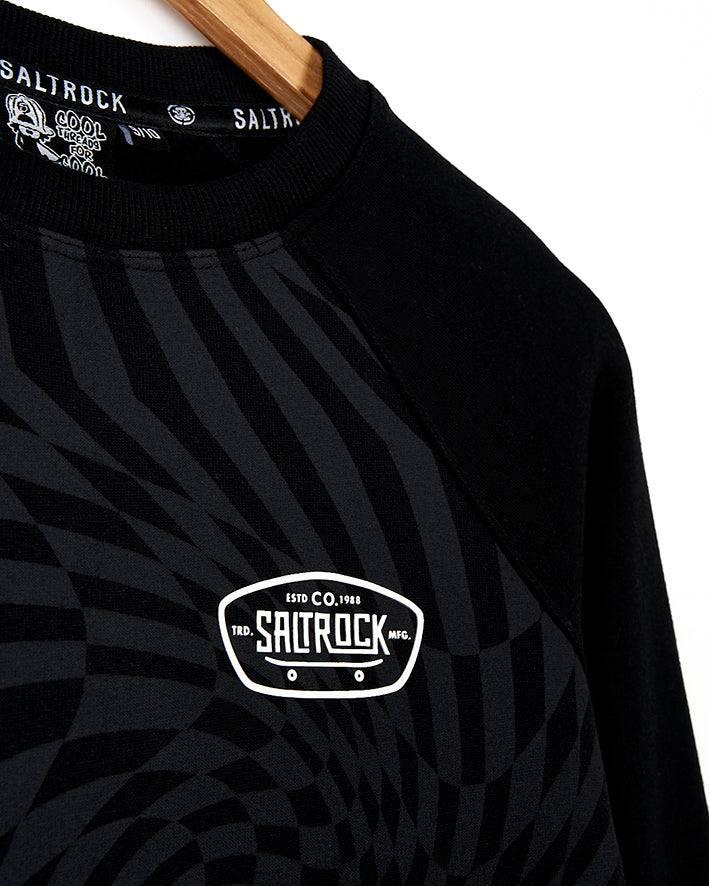 Grip It - Boys Crew Neck Sweat - Black