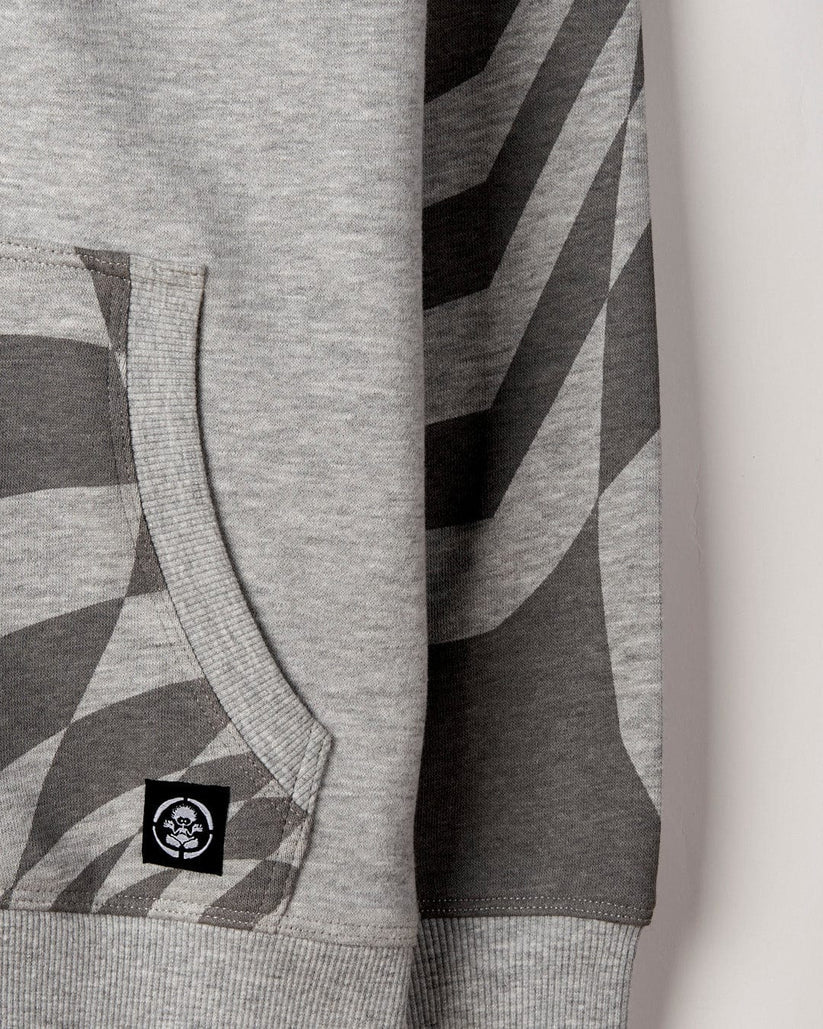 Grip It - Kids Oversized Zip Hoodie - Grey Marl