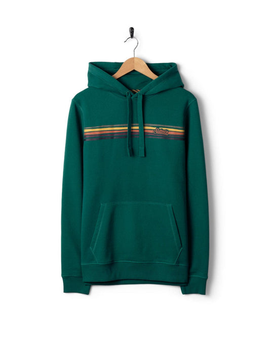 Torn Stripe - Mens Pop Hoodie -Teal