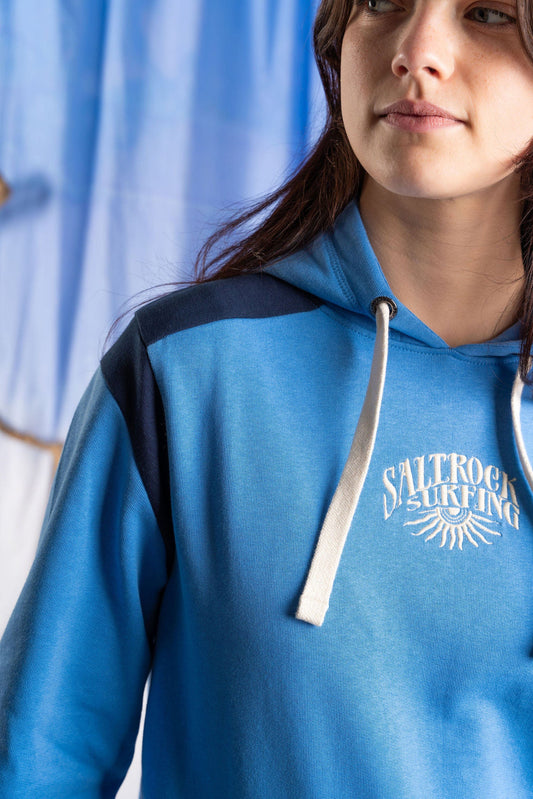 Hartnoll - Womens Pop Hoodie - Blue