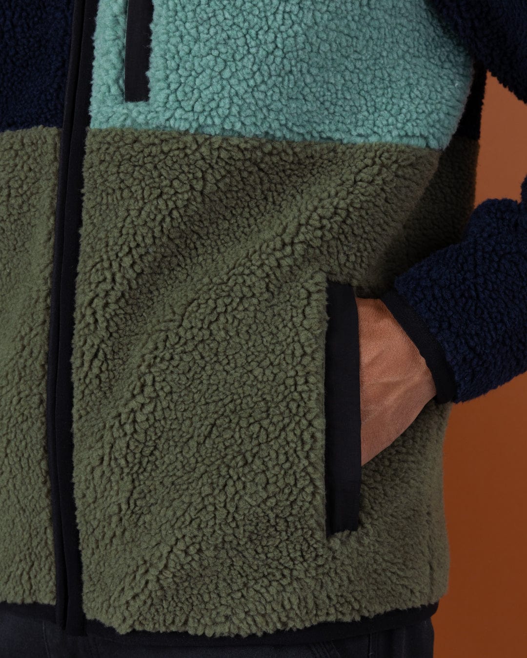 Wye - Mens Borg Zip Fleece - Navy/Blue