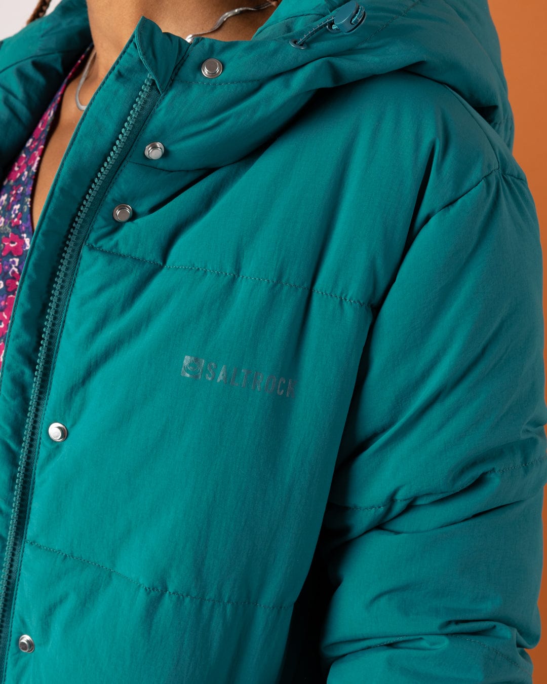 Tahoe - Womens Longline Padded Coat - Teal