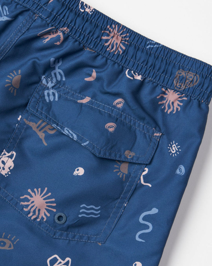 Last Stop - Mens Swimshorts - Blue