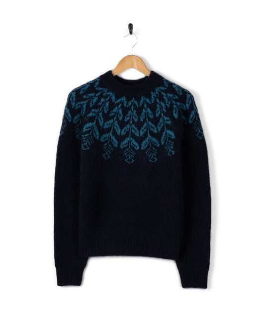 Fairisle - Crew Knit - DRESS BLUE