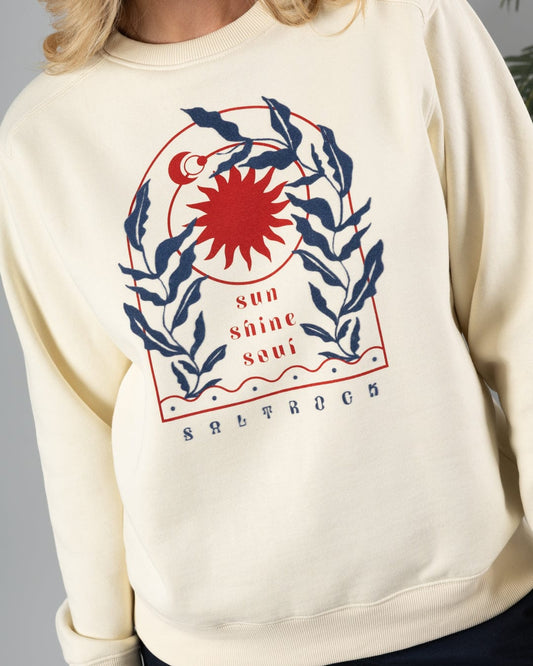 Sunshine Soul - Womens Sweat Top - Cream