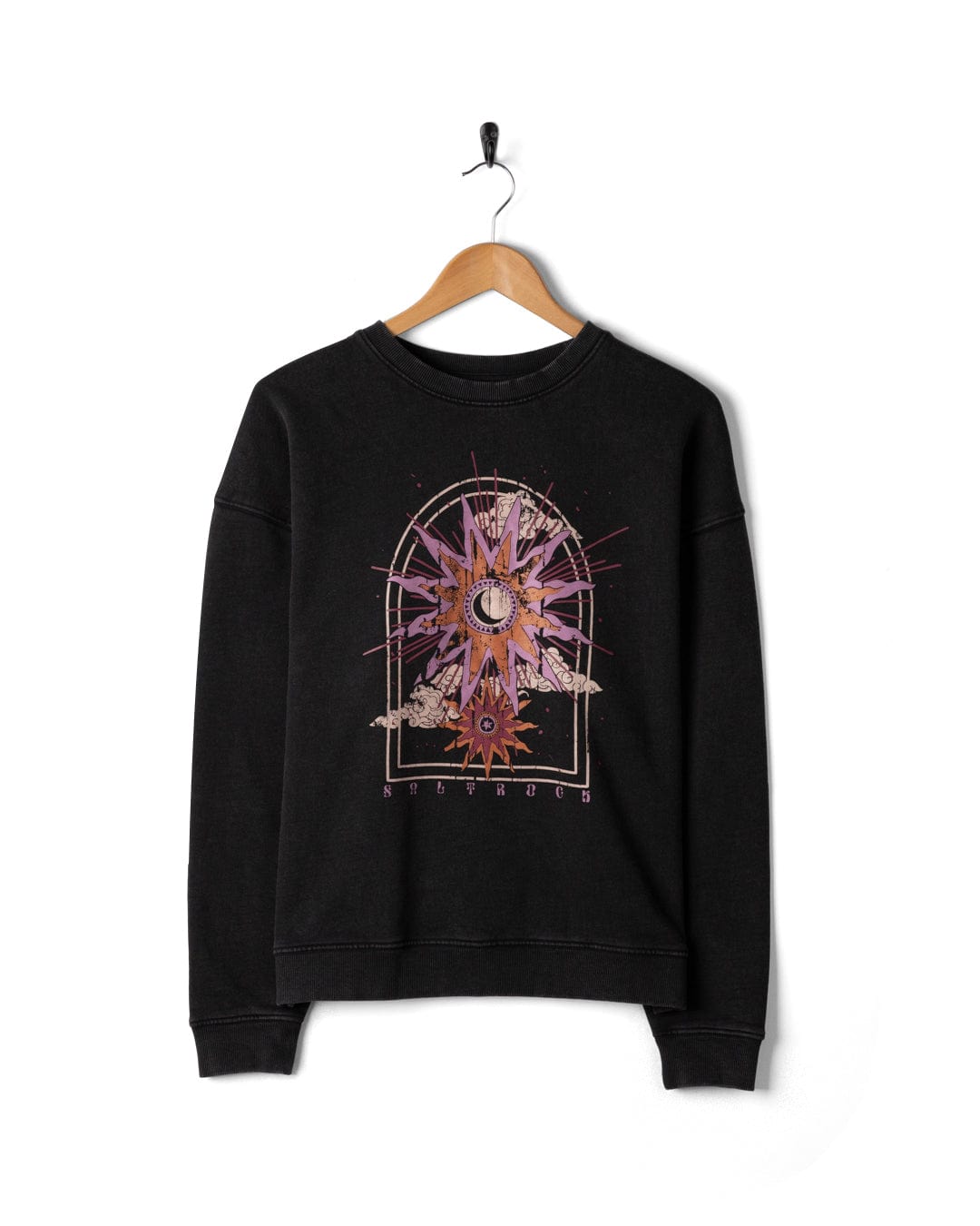 Eclipse - Womens Oversized Sweat Shirt - Black
