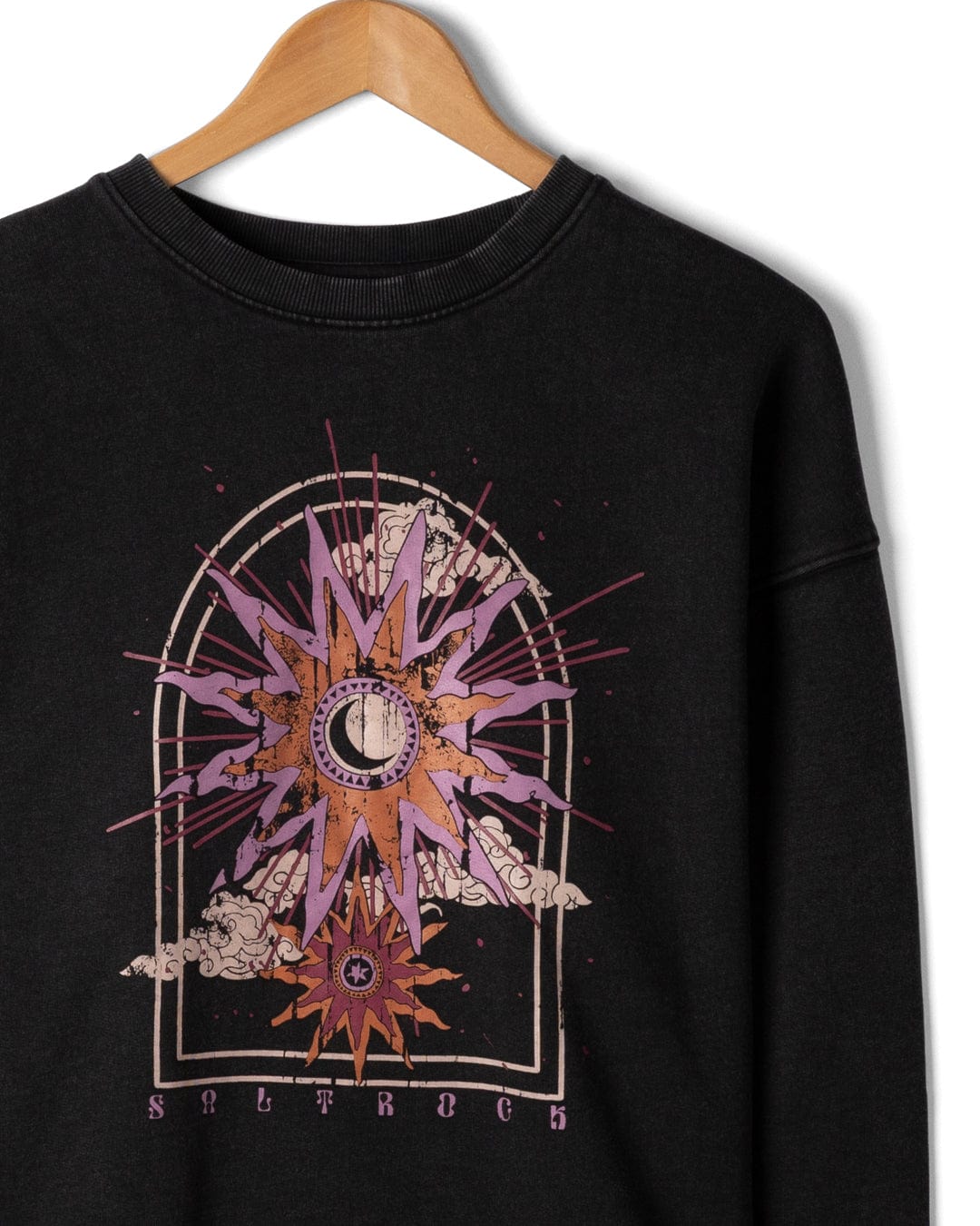 Eclipse - Womens Oversized Sweat Shirt - Black