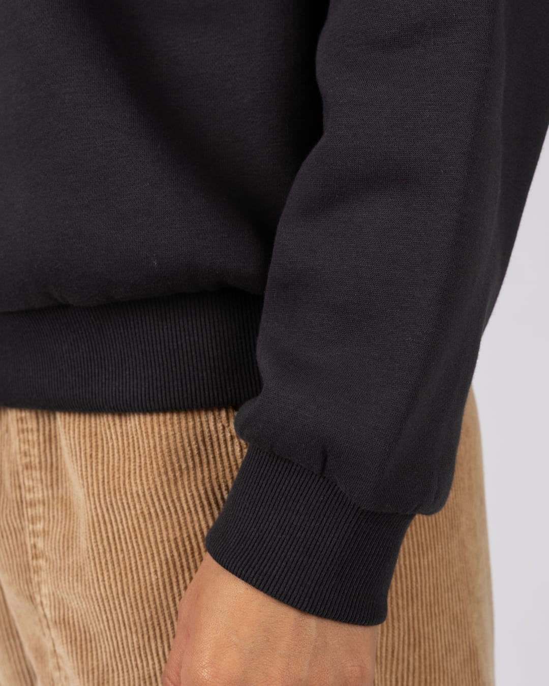 Perfect Set Womens Oversized Sweatshirt In Black