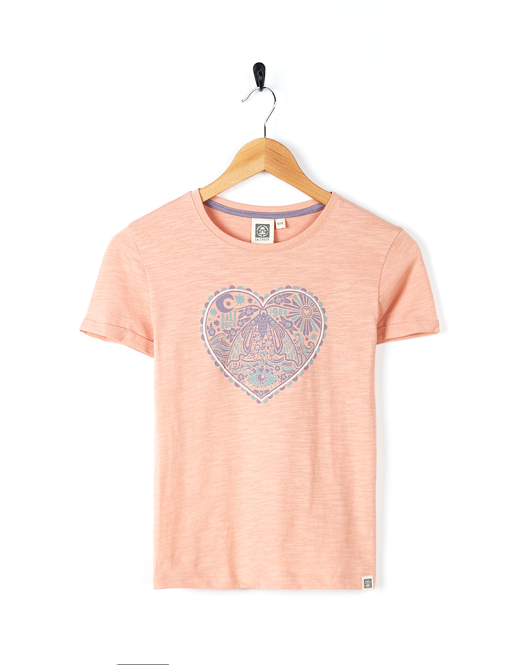 Magic Moth - Kids Short Sleeve T-Shirt - Light Pink