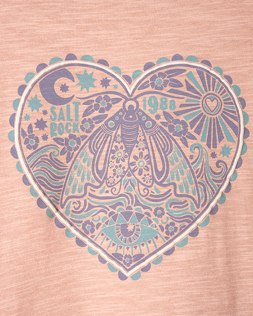 Magic Moth - Kids Short Sleeve T-Shirt - Light Pink