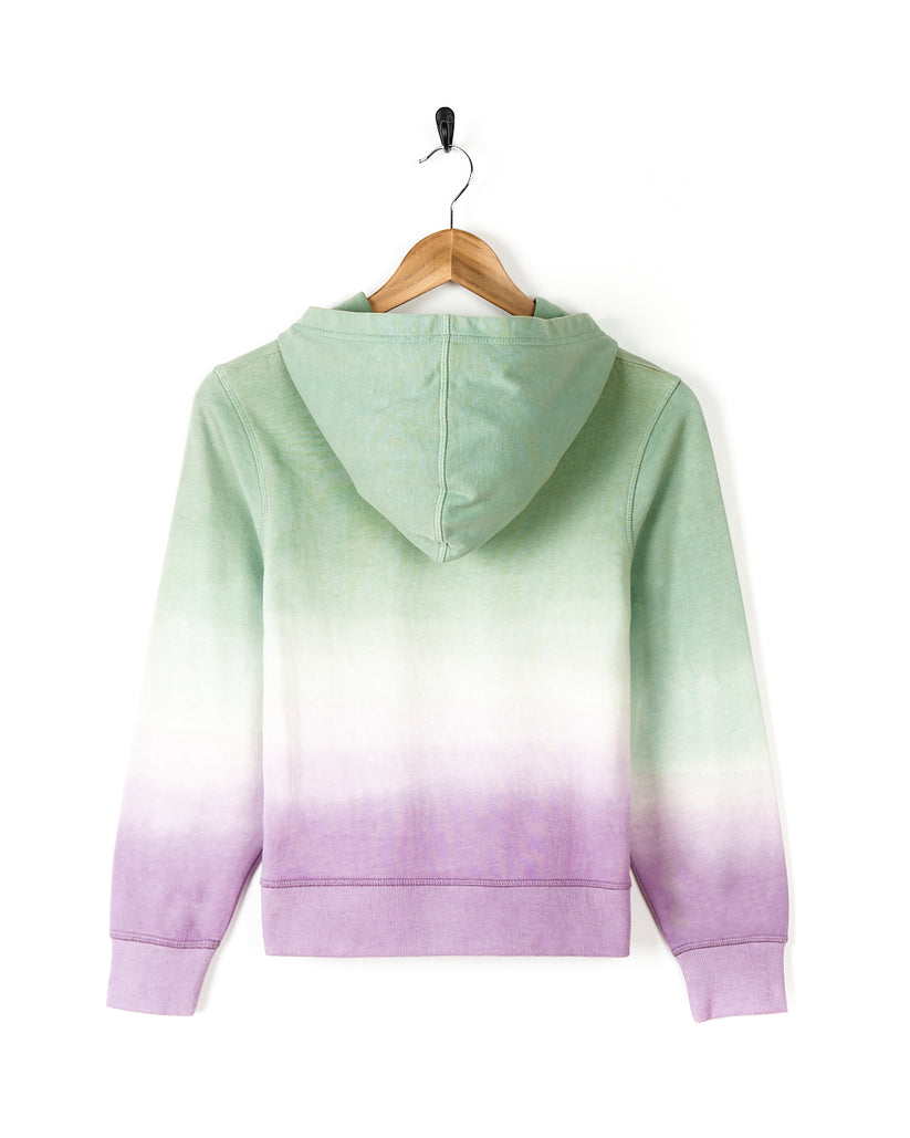 Nellie - Kids Dip Dye Pop Hoodie - Light Green