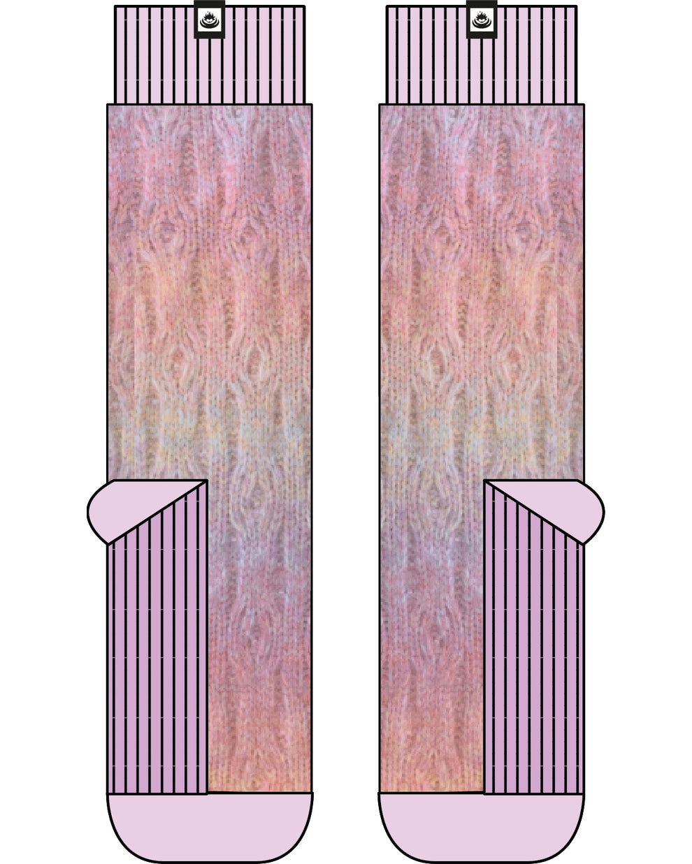 Ombre - Purple sock