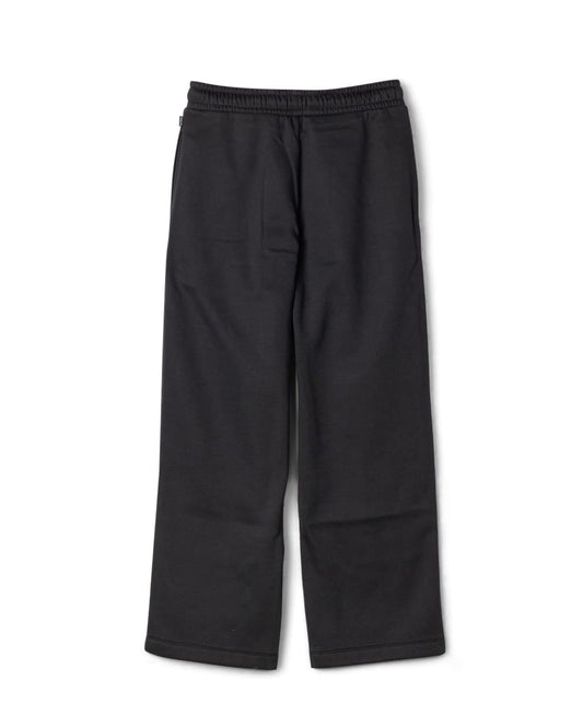 Perfect Set Womens Wide Leg Joggers in Black