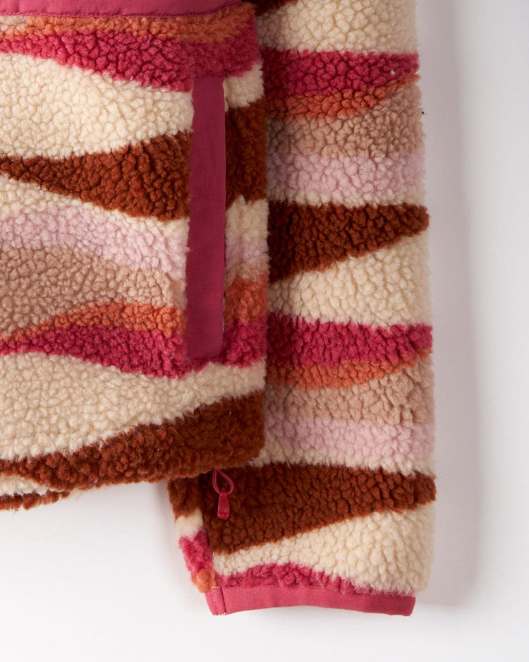 Robyn Wave - Kids Fleece - Pink
