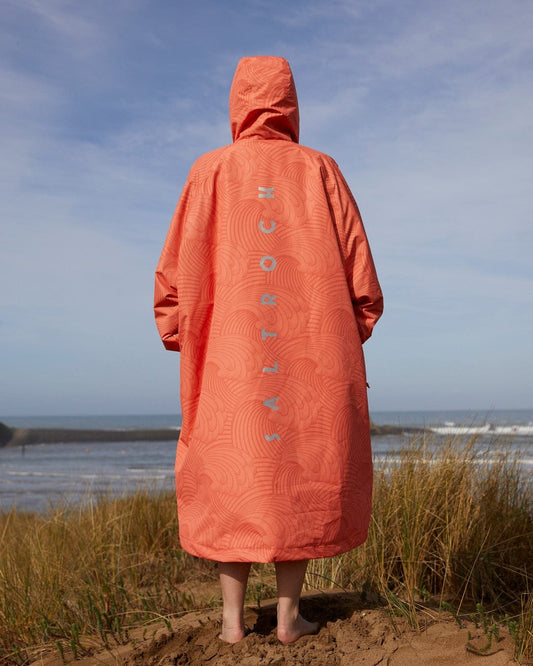 Recycled Four Seasons Changing Robe - Waves - Light Orange