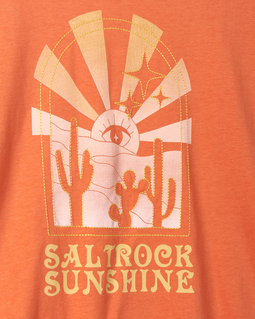 Saltrock Sunshine - Womens Cropped T-Shirt - Orange
