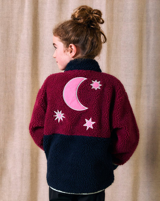 Emery Star - Kids Zip Fleece - Pink/Blue
