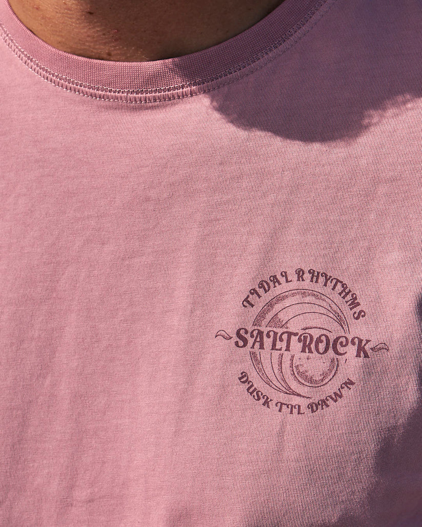 Tidal Rhythms - Mens Short Sleeve T-Shirt - Pink