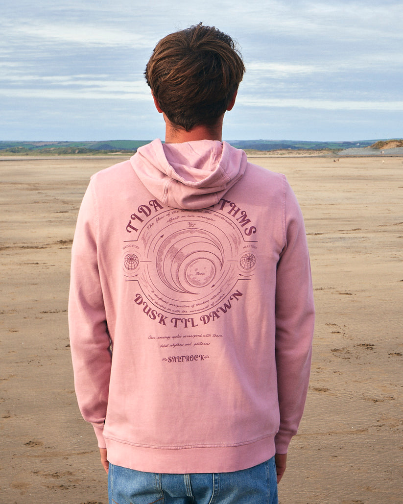 Tidal Rhythms - Mens Pop Hoodie - Pink