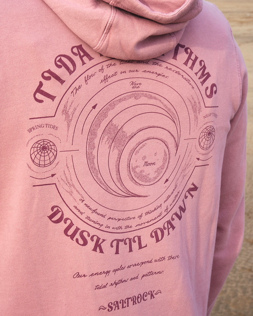 Tidal Rhythms - Mens Pop Hoodie - Pink
