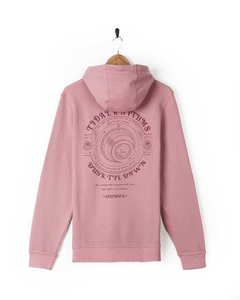 Tidal Rhythms - Mens Pop Hoodie - Pink