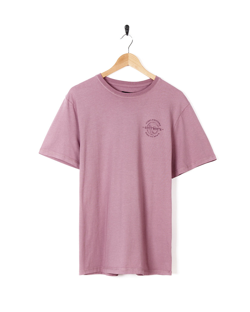 Tidal Rhythms - Mens Short Sleeve T-Shirt - Pink