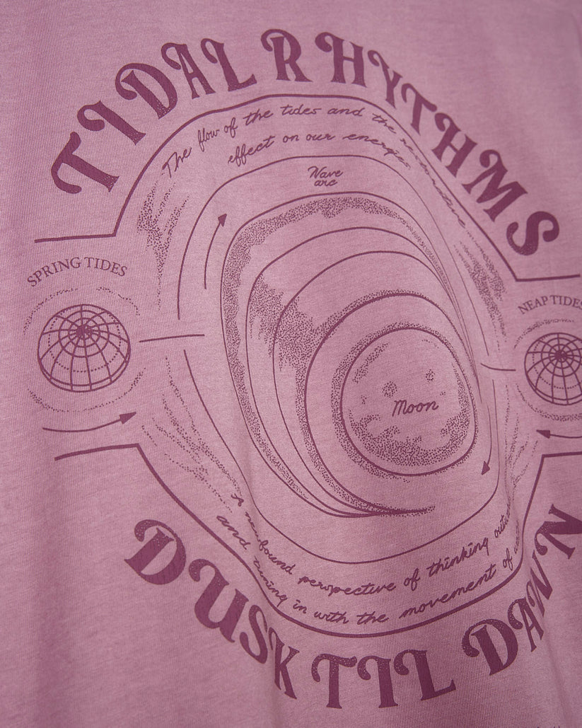 Tidal Rhythms - Mens Short Sleeve T-Shirt - Pink