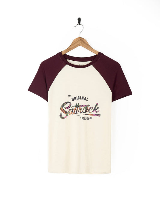 Trademark Floral - Womens Short Sleeve T-Shirt - Cream