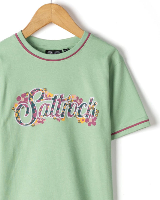 Trader Ditsy - Kids Short Sleeve T-Shirt - Green