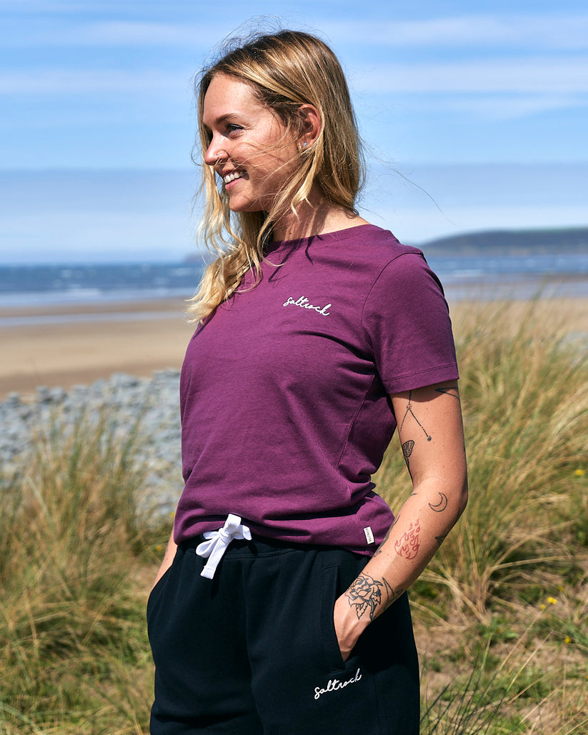 Velator - Womens Short Sleeve T-Shirt - Dark Purple