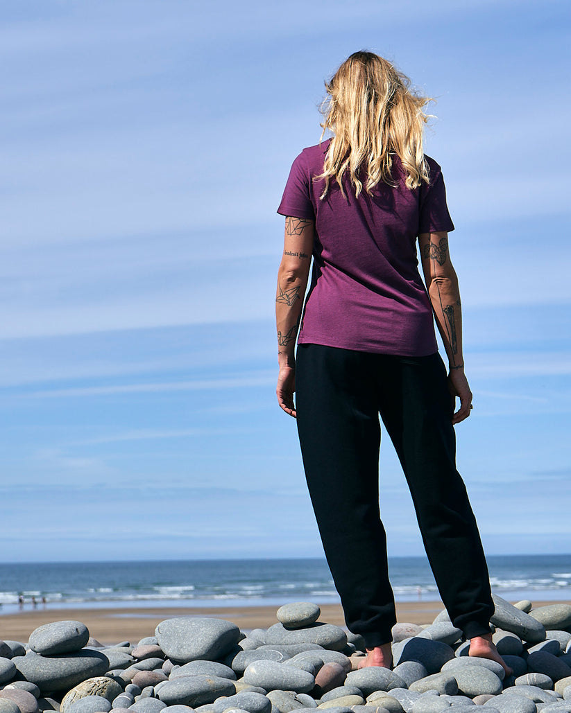 Velator - Womens Short Sleeve T-Shirt - Dark Purple