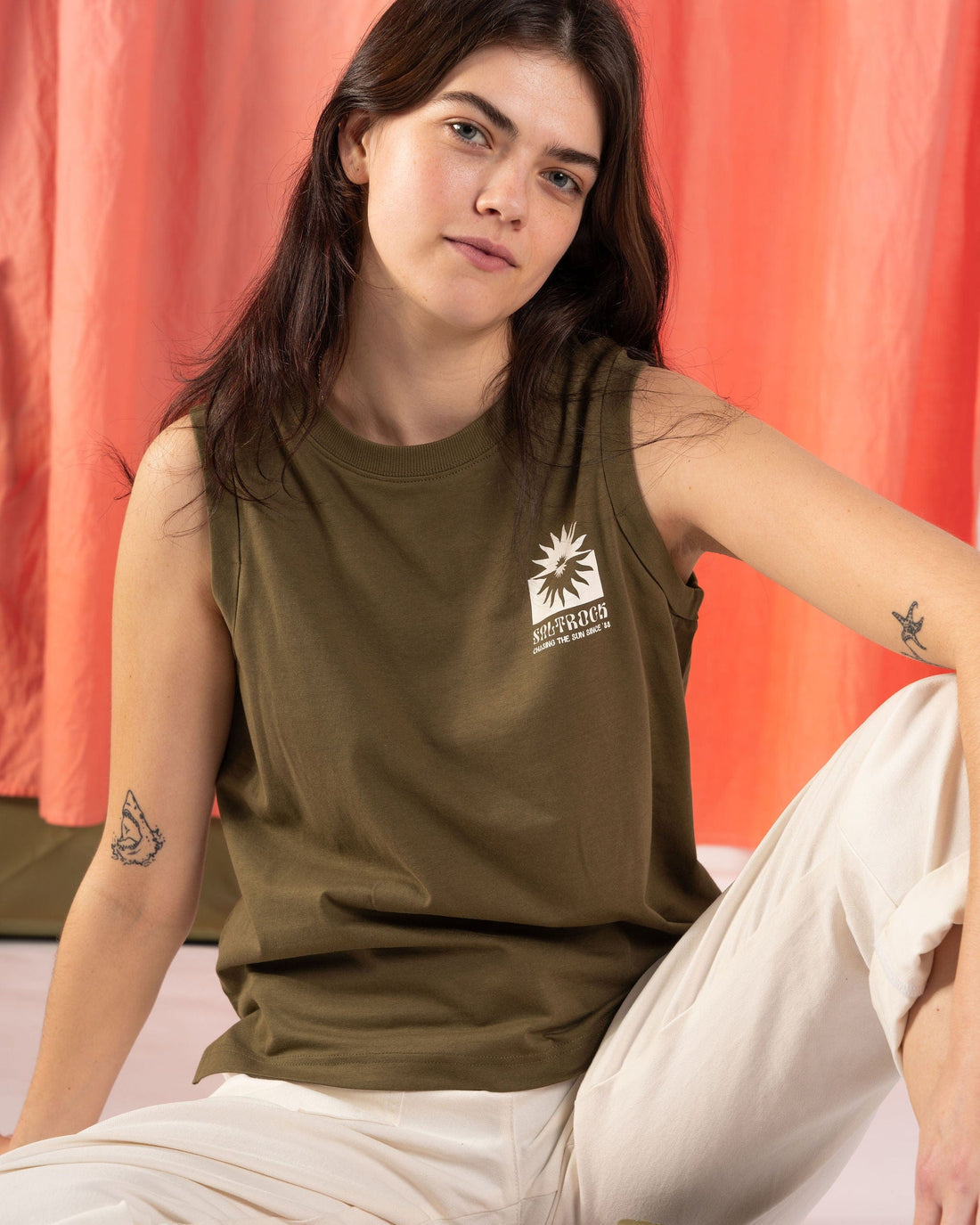 Roots - Womens Tank Top - Green