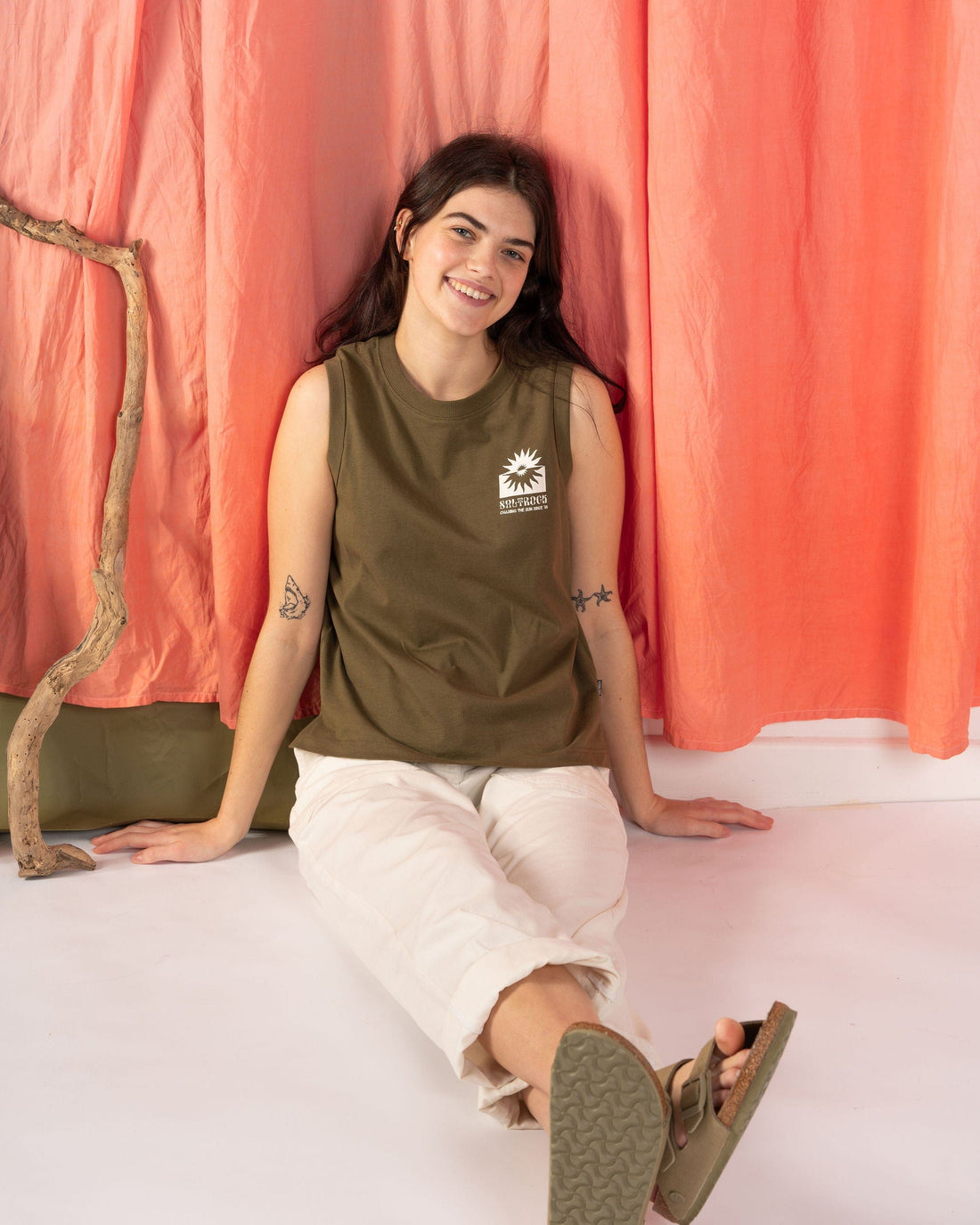 Roots - Womens Tank Top - Green