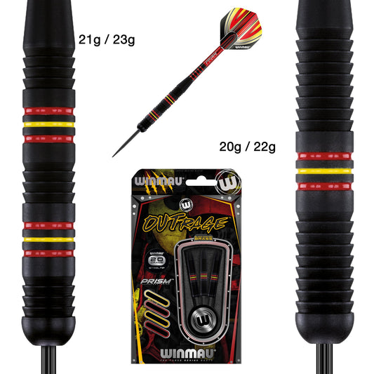 Winmau Outrage Brass Darts - 20g